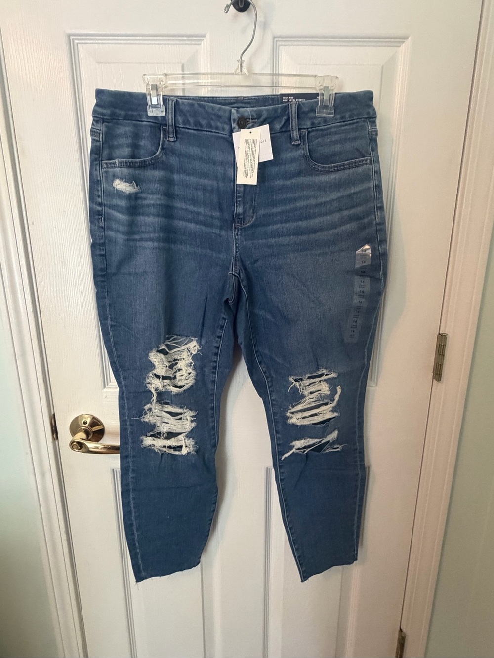 American Eagle Outfitters Curvy High Rise Jegging - Medium Blue Wash